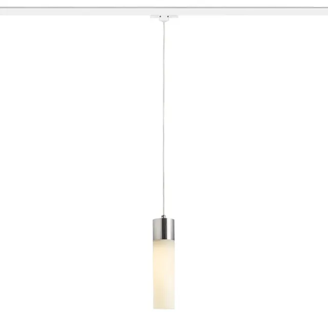 Rendl Eight pendul șină 3 faze sticlă opal crom
