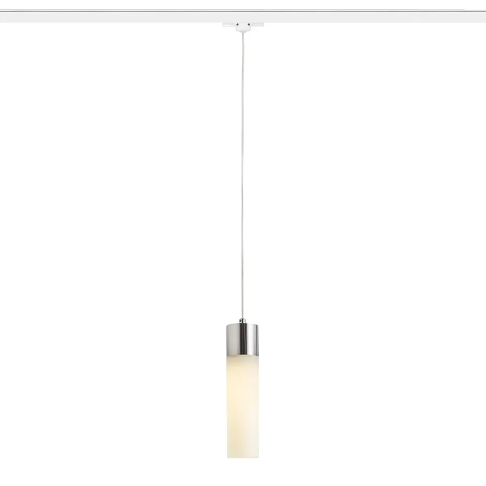 Rendl Eight pendul șină 3 faze sticlă opal crom