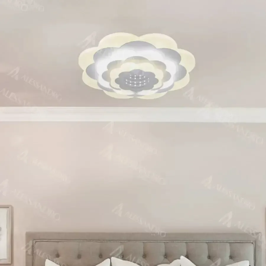 Alessandro Design NEXA lustra LED 3D 20W 24cm alba 3 culori