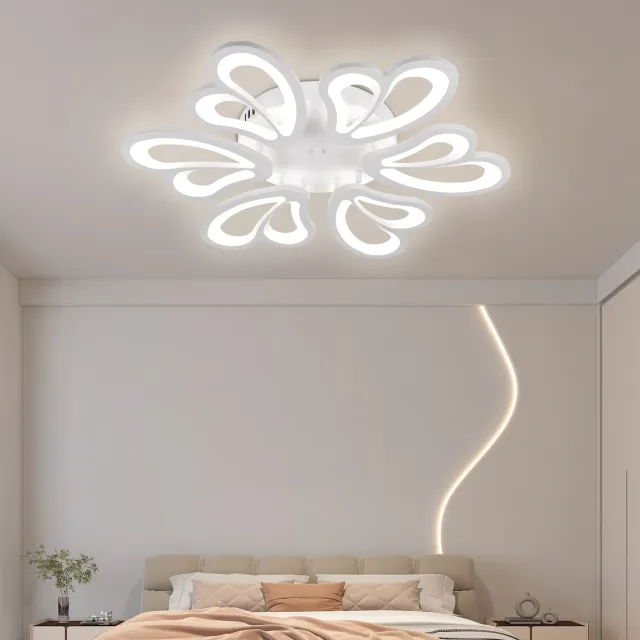Alessandro Design BLOSSOM lustra LED alba 78W 60cm dimabila