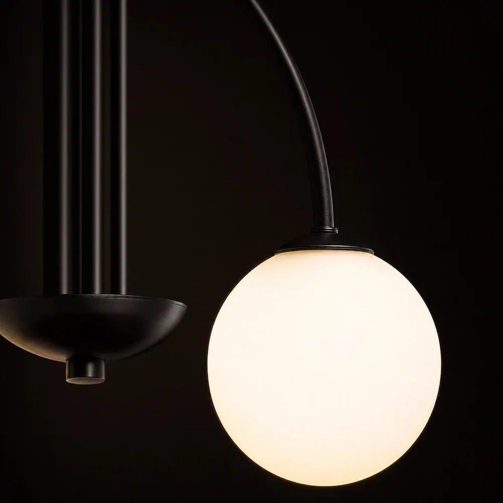Alessandro Design Torino lustra cu abajur 4xE27 negru metal industriala