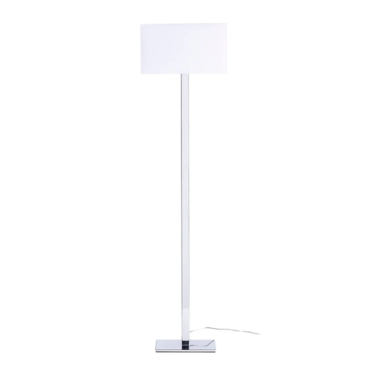 Rendl Plaza lampadar alb crom textil