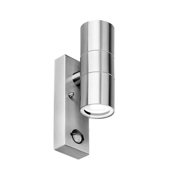 Aurora WallE aplica perete inox PIR IP44 up-down