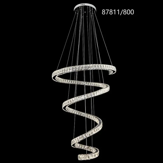 Alessandro Design TWIST lustra LED 80cm crom dimabila