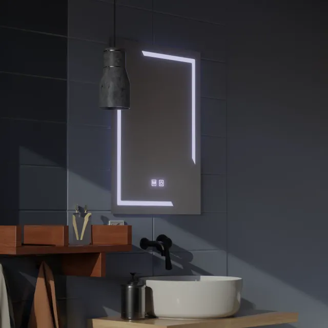 Alessandro Design Eclissa Touch oglinda LED 50x70cm antiaburire