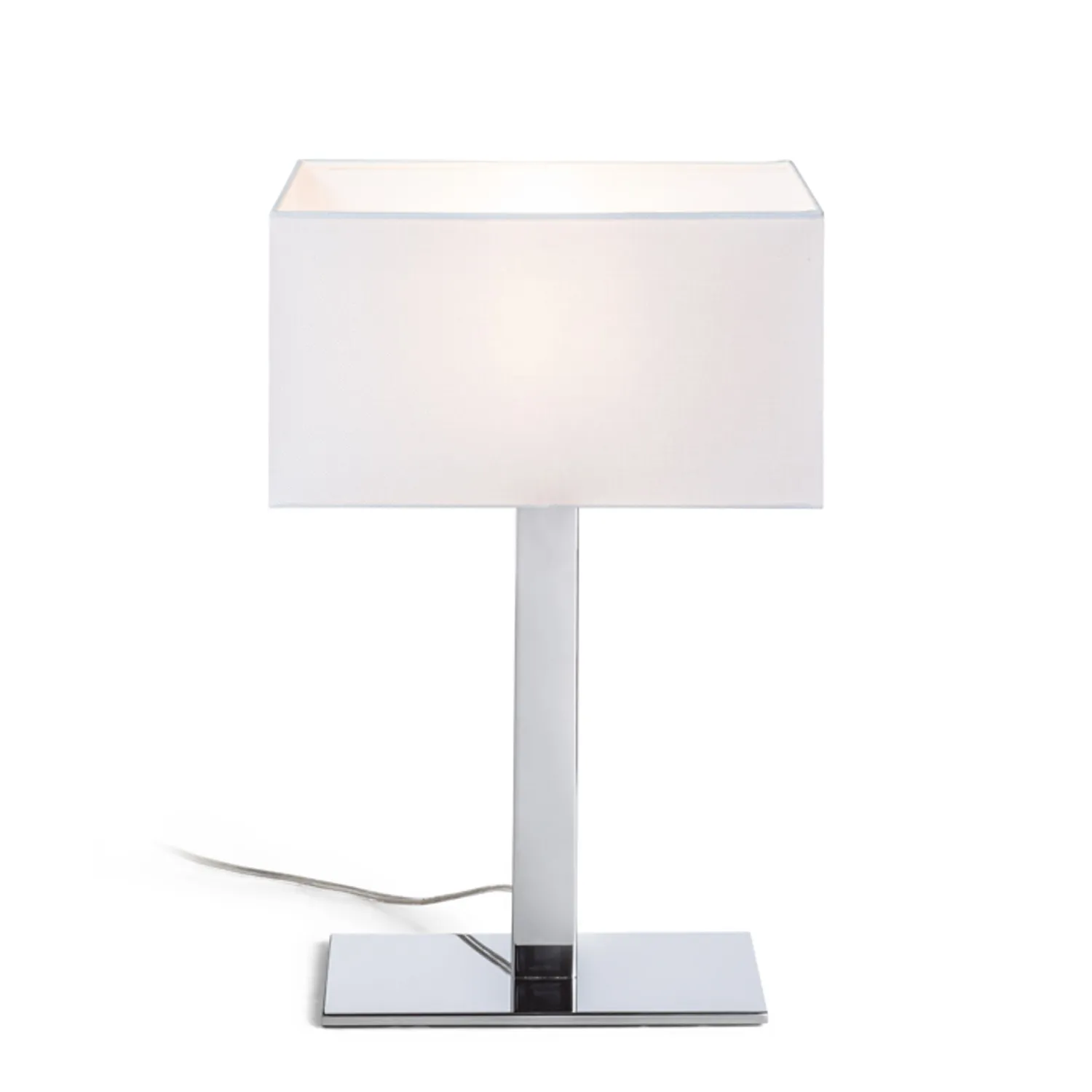 Rendl Light Studio Plaza M Bord veioza abajur textil alba