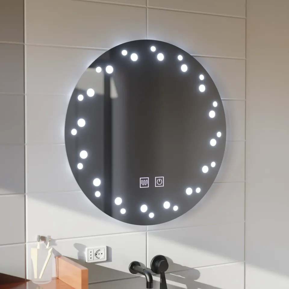 Alessandro Design Ivory oglinda LED baie 70x70cm
