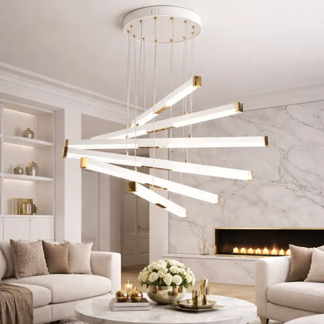 Alessandro Design LT183/5WH lustra LED alba 68W