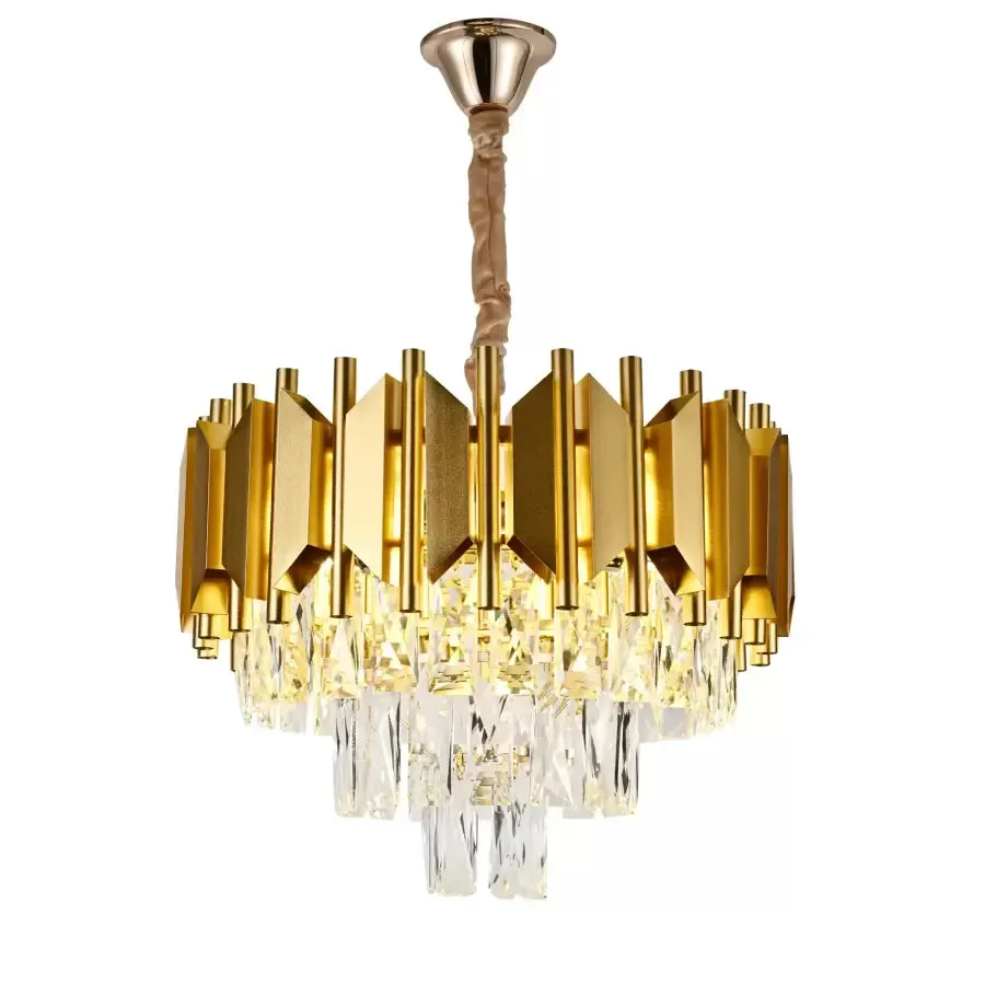 Alessandro Design Brantley candelabru cristal auriu 5xE27