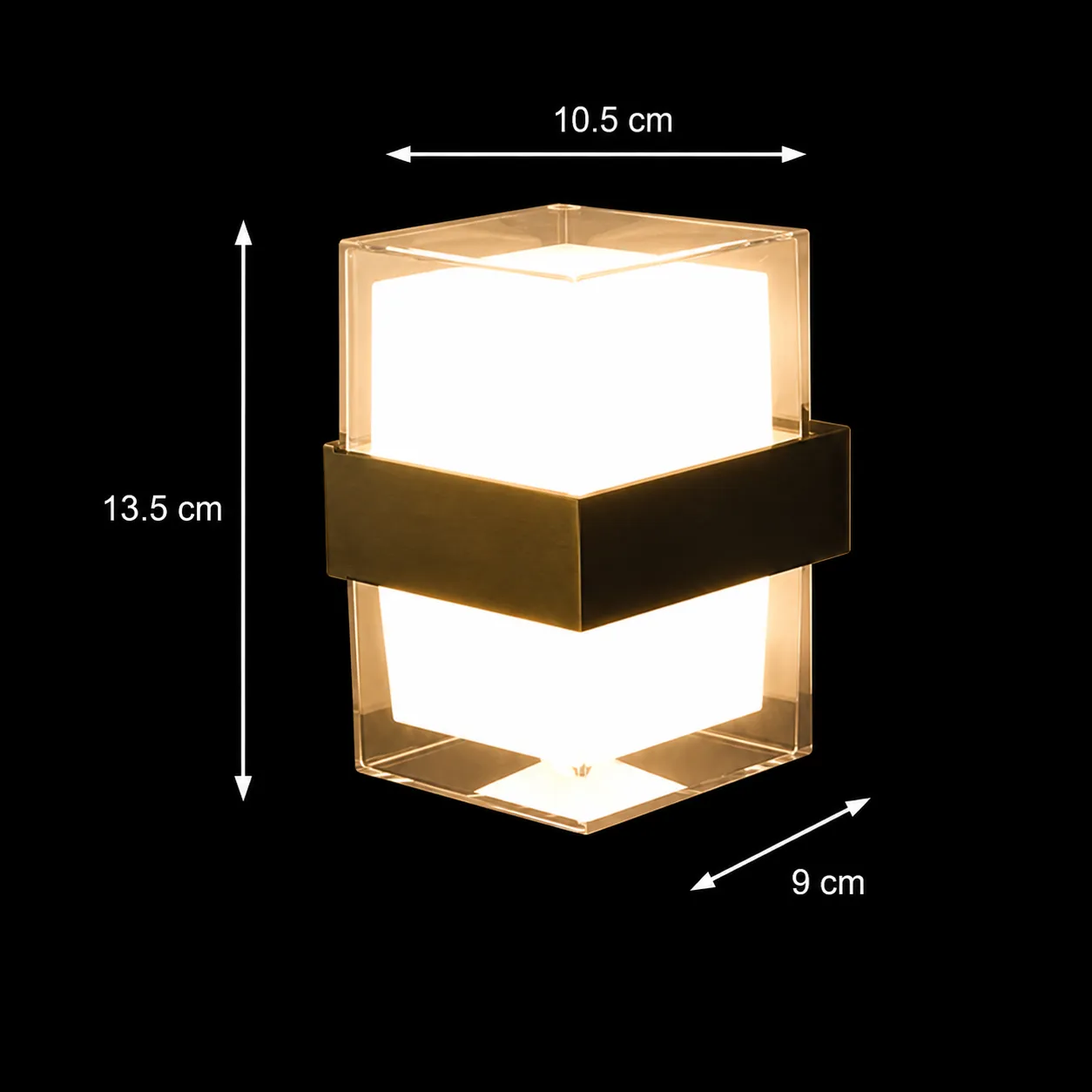 Alessandro Design Amira aplica exterior LED 8W negru calda