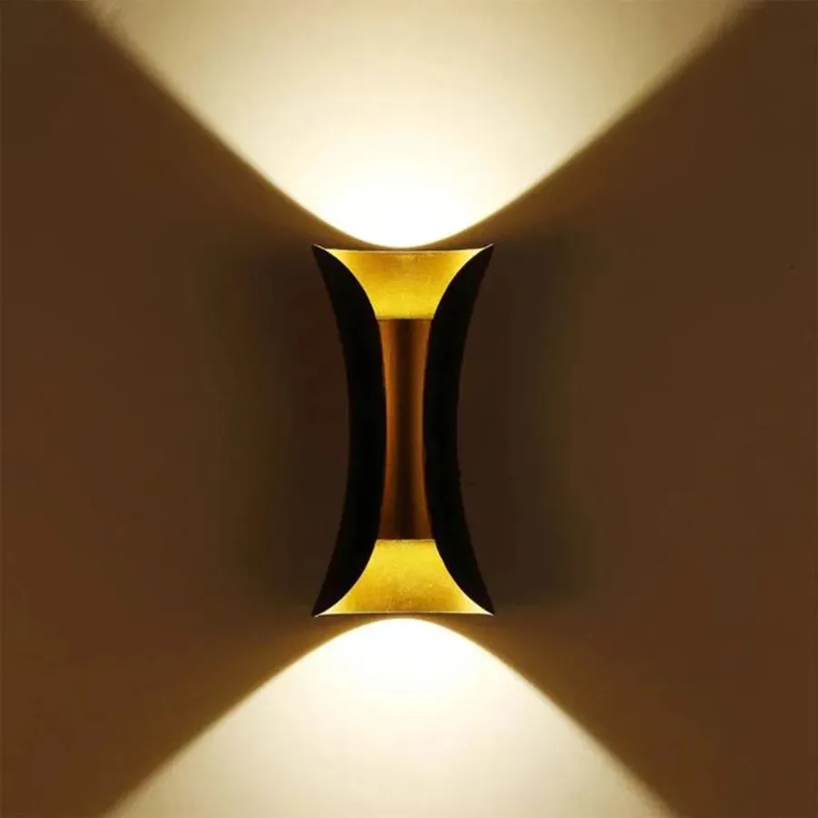 Alessandro Design Pauline aplica LED exterior 10W negru-auriu