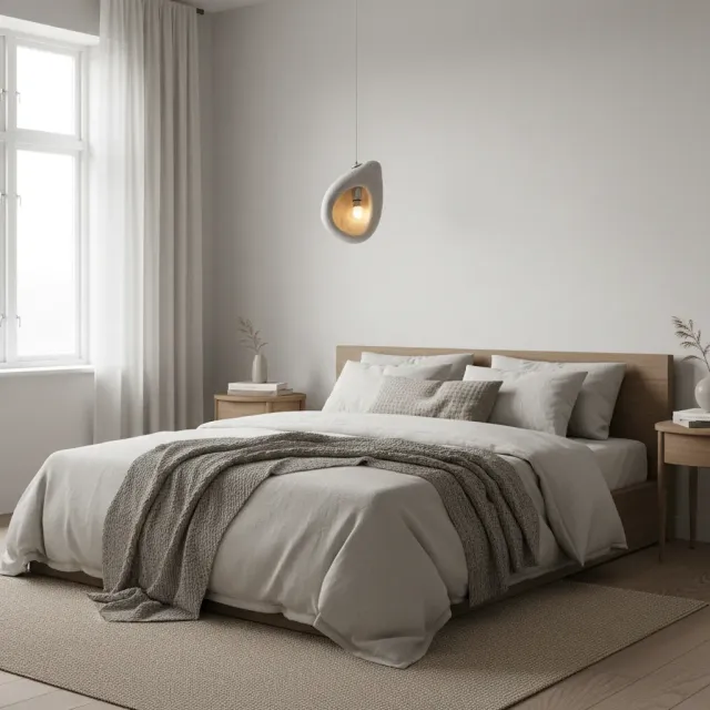 Alessandro Design Foamer lustra suspendata alba 1xE27 35cm