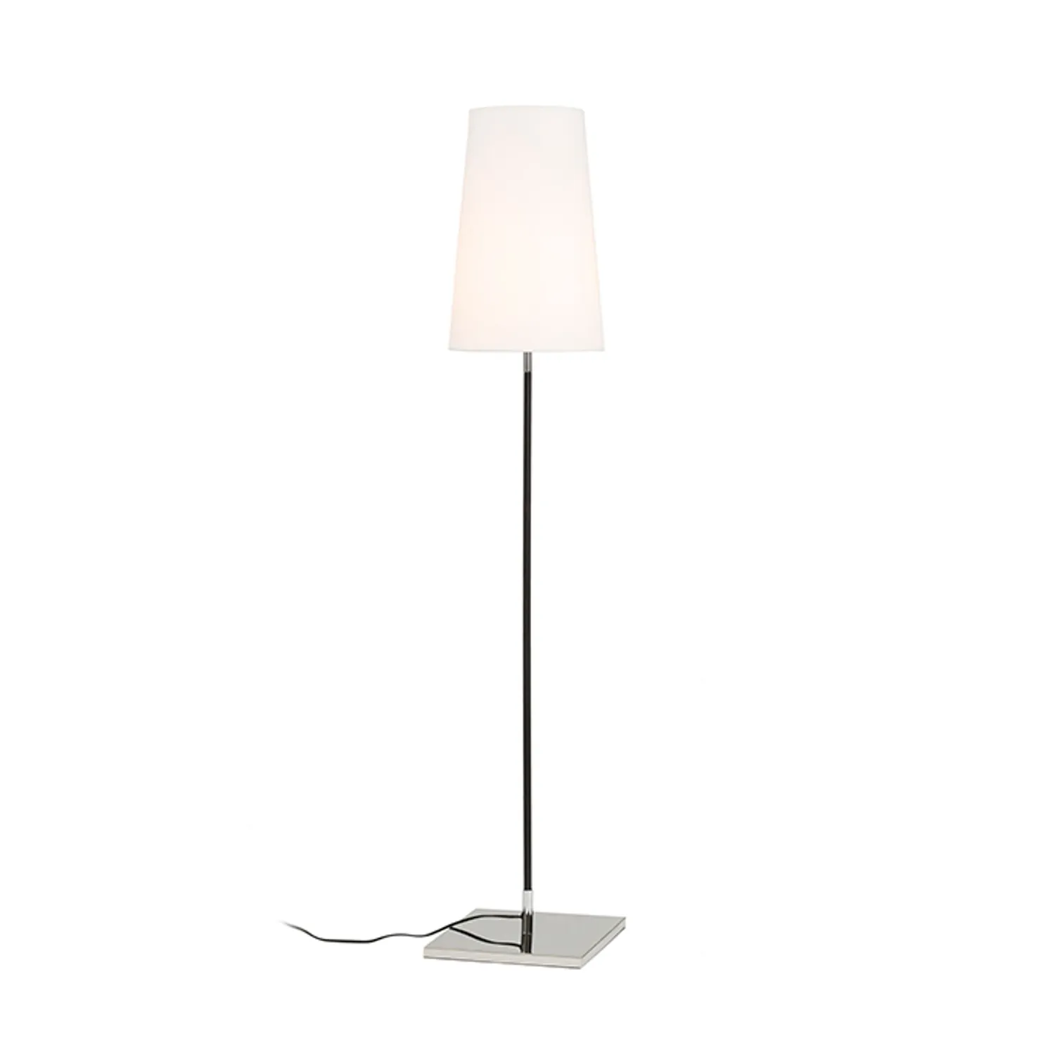 Rendl Lulu lampadar E27 alb-negru-crom soclu E27