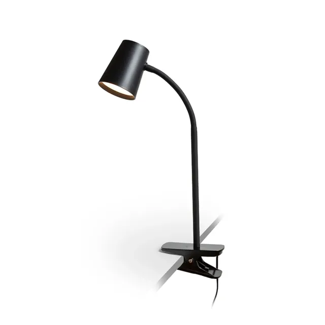 Rendl Light Studio Verina lampă cu clemă neagră dimabilă