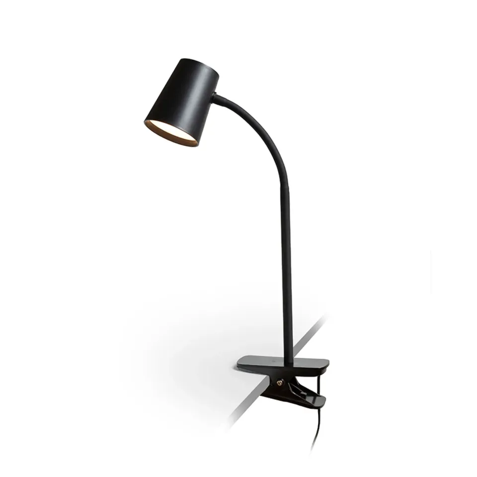 Rendl Light Studio Verina lampă cu clemă neagră dimabilă
