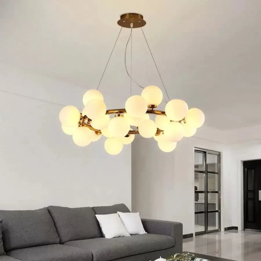 Alessandro Design Arianna lustra 25xG9 alb-aurie clasica