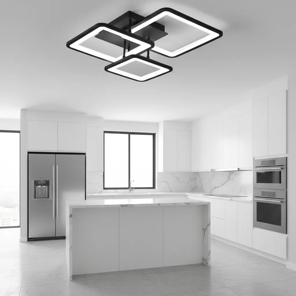 Alessandro Design ZOE lustra LED 60W neagra dimabila