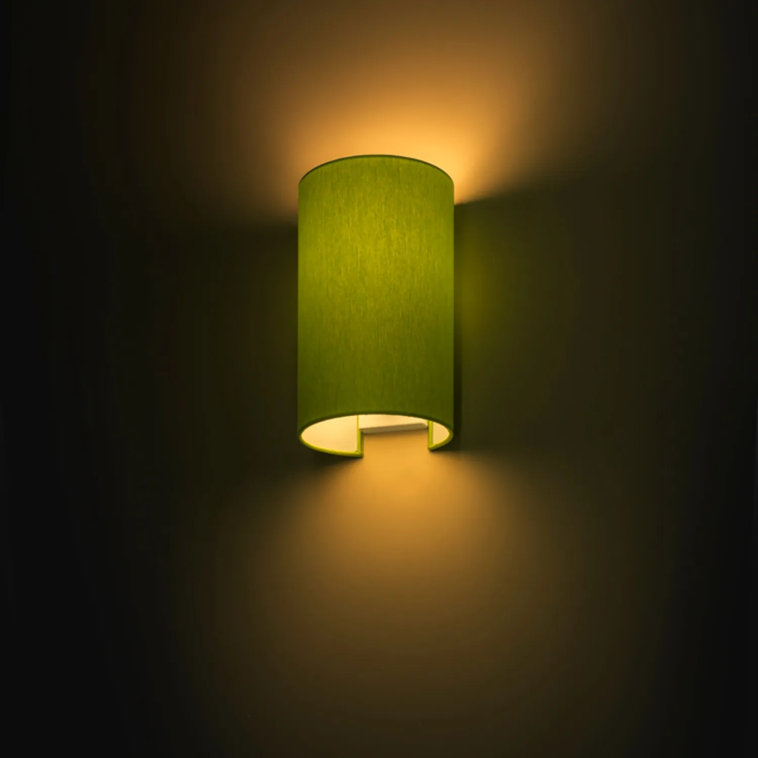Rendl Light Studio Ron W 15 aplică textilă lime-alb