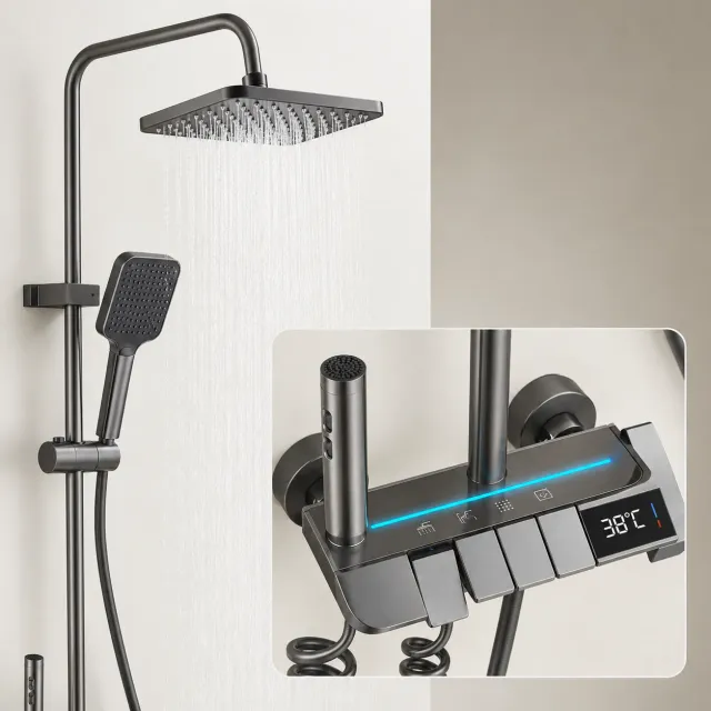 Alessandro Design Mellon coloana dus neagra 3 functii
