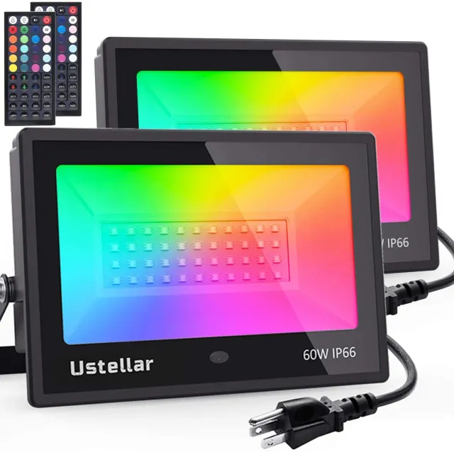 Ustellar 60W Proiector LED RGB pentru exterior