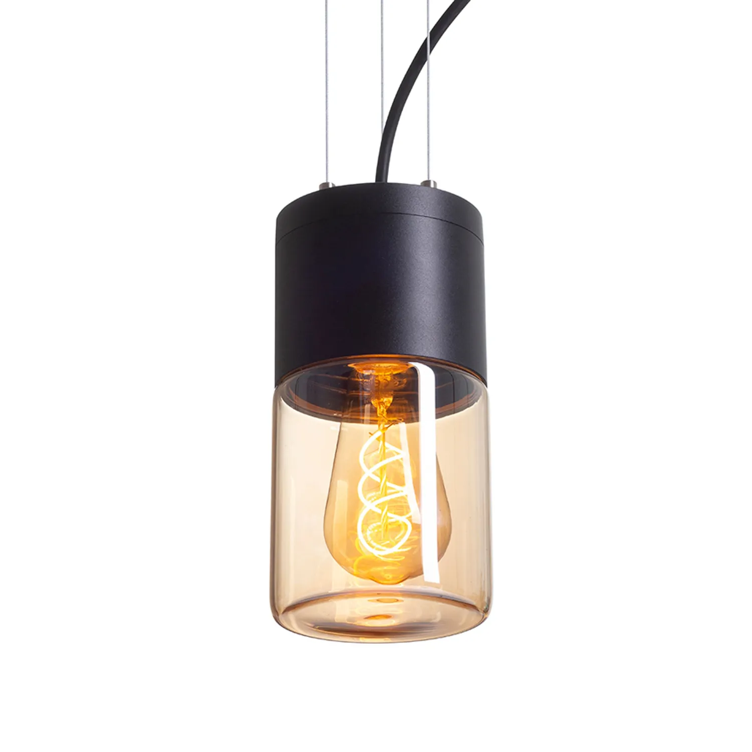 Rendl Light Studio Quinn pendul exterior E27 sticla chihlimbar