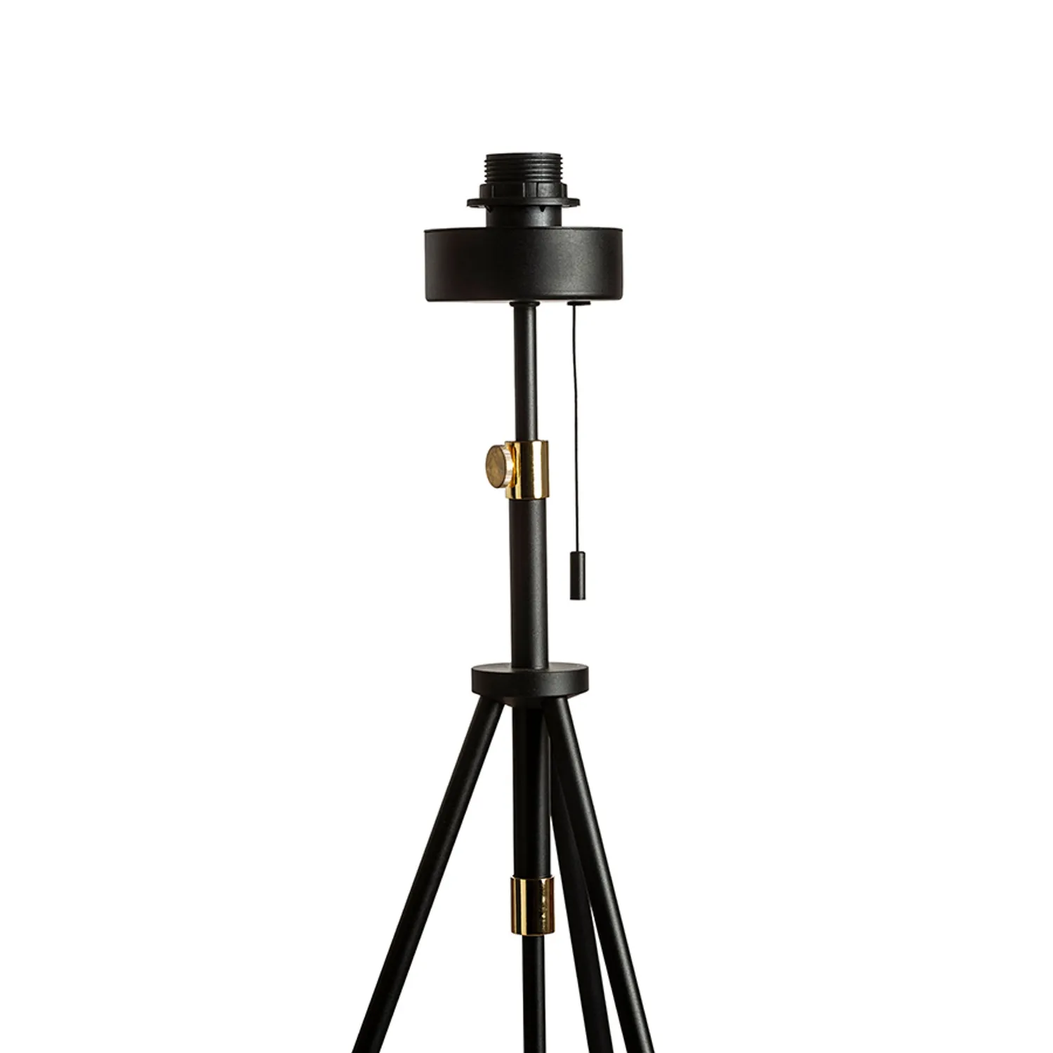 Rendl Light Studio Luton baza lampadar negru alama E27