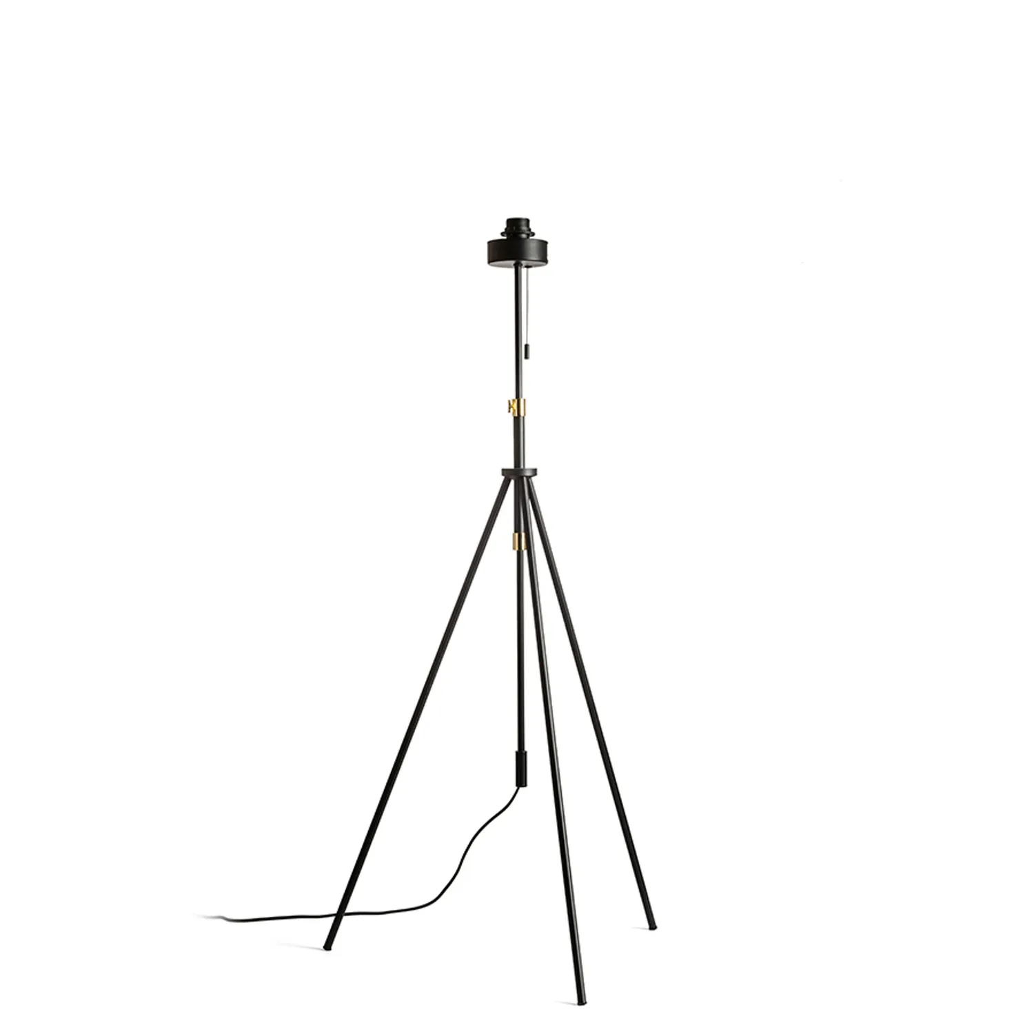 Rendl Light Studio Luton baza lampadar negru alama E27