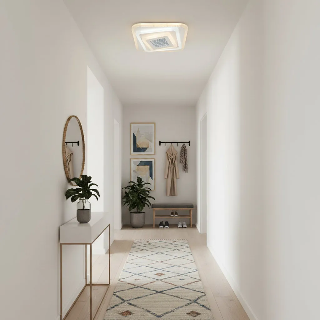 Alessandro Design NEXA lustra LED aplicata alba 46W 3 culori