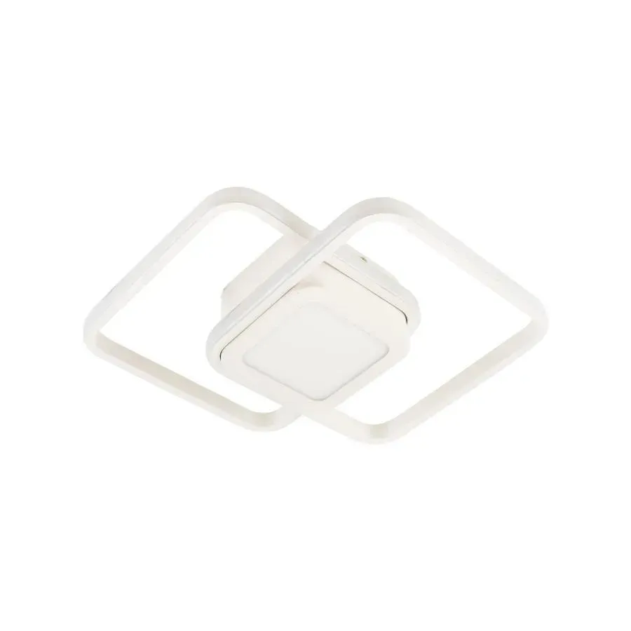 Alessandro Design Duoform lustra LED 21W alba 3 patrate