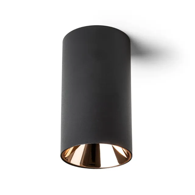 Rendl Light Studio Canto Spot Aplicat Negru Cilindric