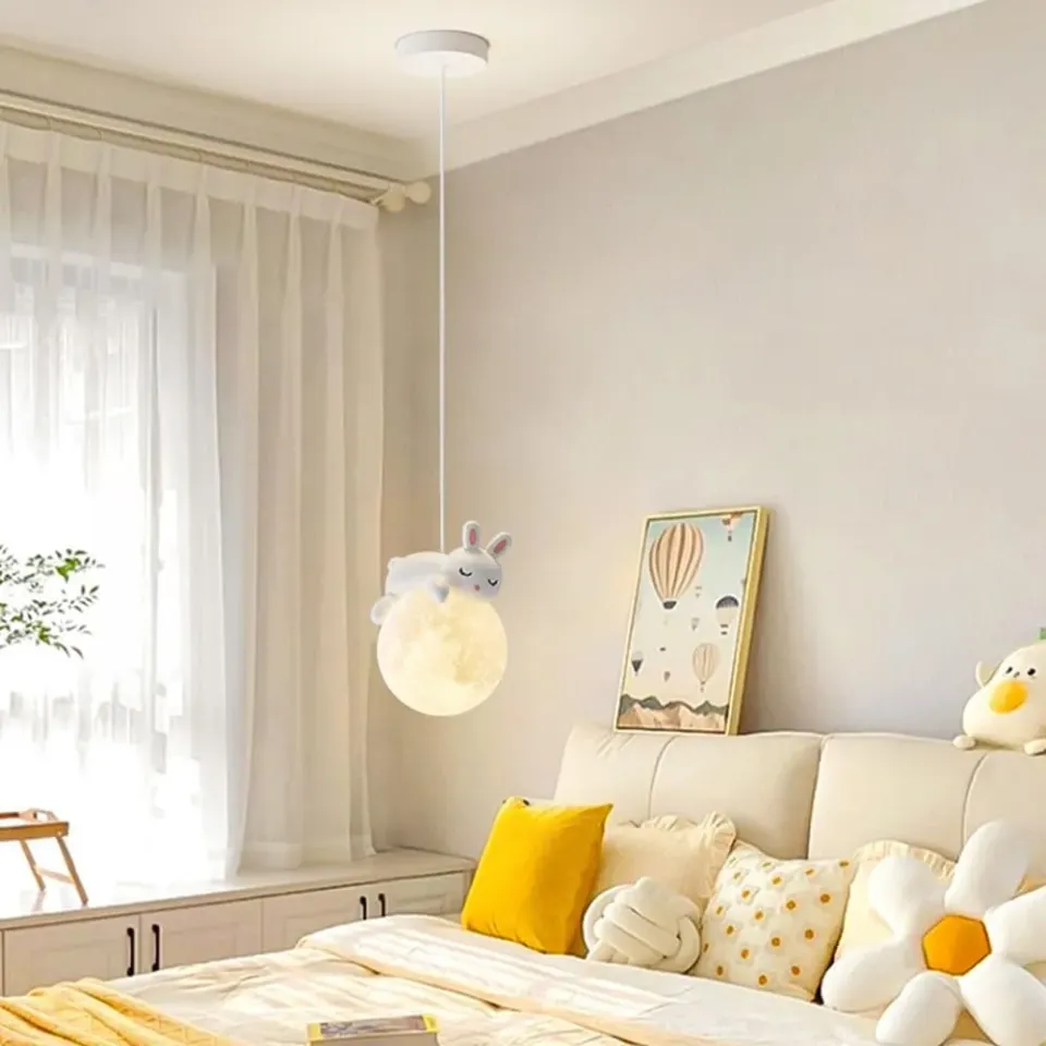 Alessandro Design Bunny 1xE27 lustra copii alba