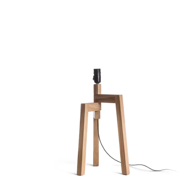 Rendl Light Studio Woody bază lampă masă stejar E27