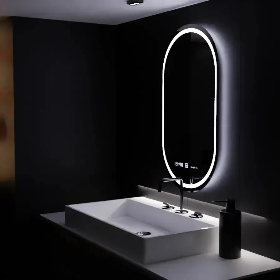 Alessandro Design Eminence Marcello oglinda LED 60x80 ovala cu dezaburire