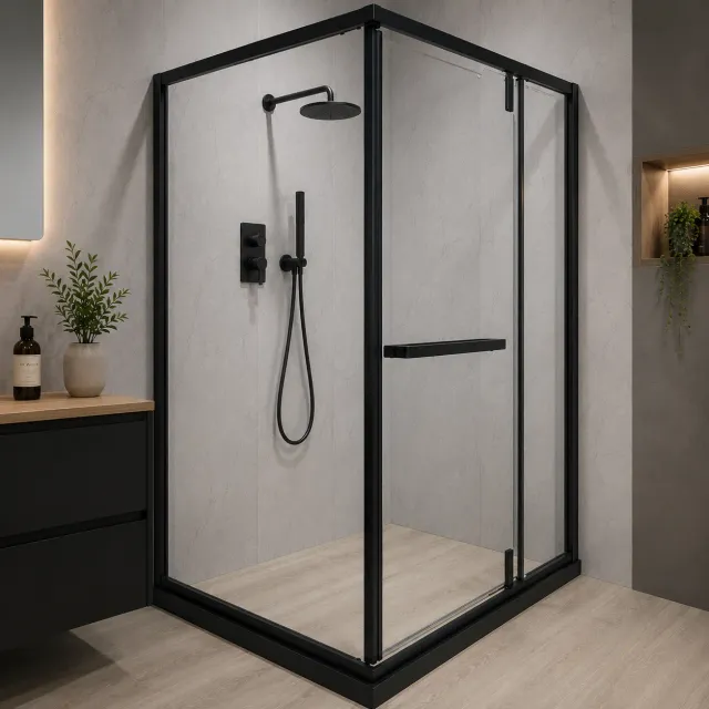 Alessandro Design paravan dus walk-in 90x120x195 cm sticla satinata