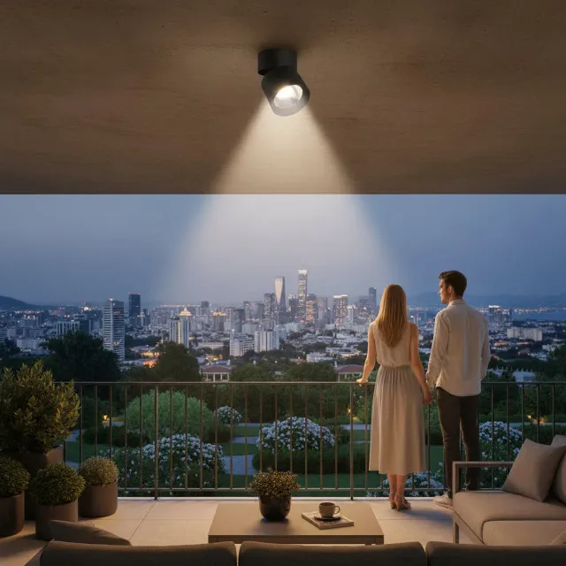 Alessandro Design TINNIE spot LED negru rotativ 9W 4000K