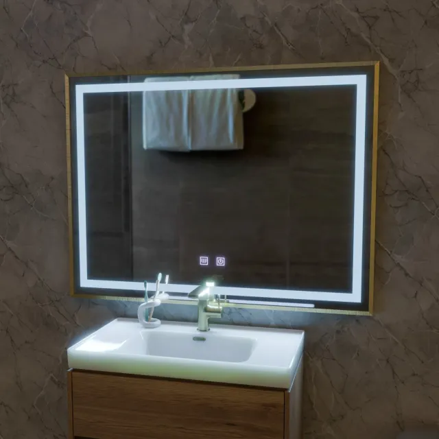 Alessandro Design KARIRI oglinda LED baie 80x60cm touch dezaburire