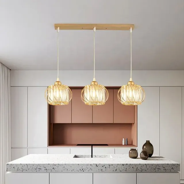 Alessandro Design Monica LC910/3 lustră clasică aurie 3xE27