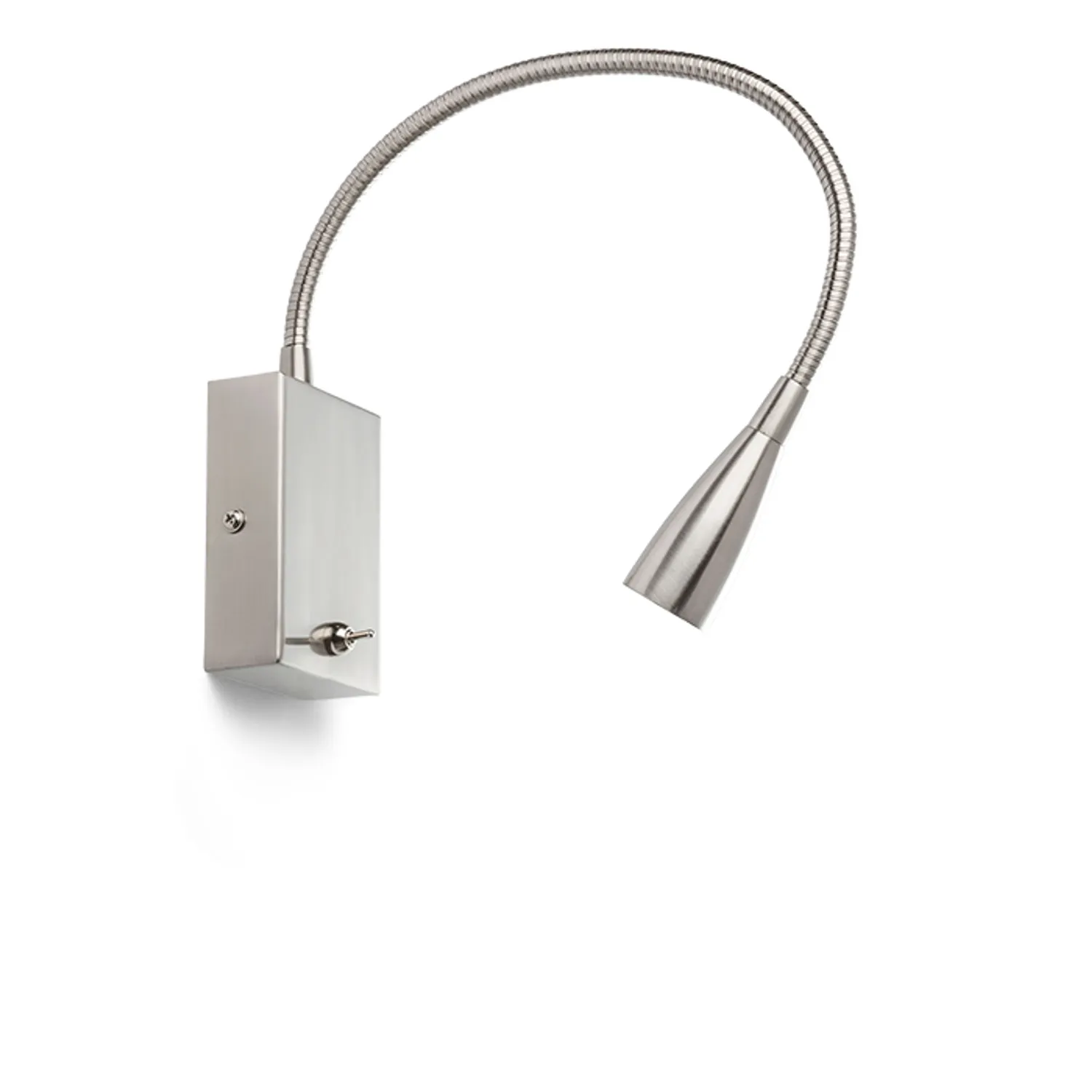 Rendl Point spot LED nichel mat cu intrerupator