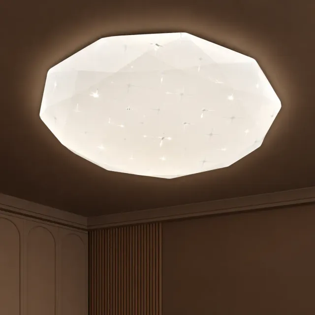 Alessandro Design Hexagon plafoniera LED 35cm alba