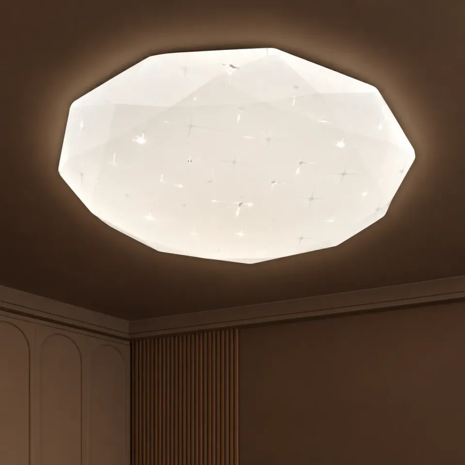 Alessandro Design Hexagon plafoniera LED 35cm alba