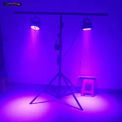 Shehds 18x18W RGBWA+UV Proiector Par LED Plat DMX