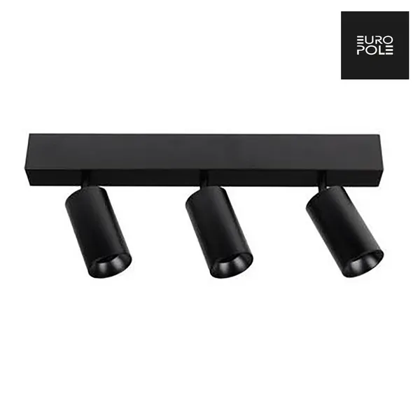 Aurora Anovi Universal spot aplicat GU10 3 capete negru mat