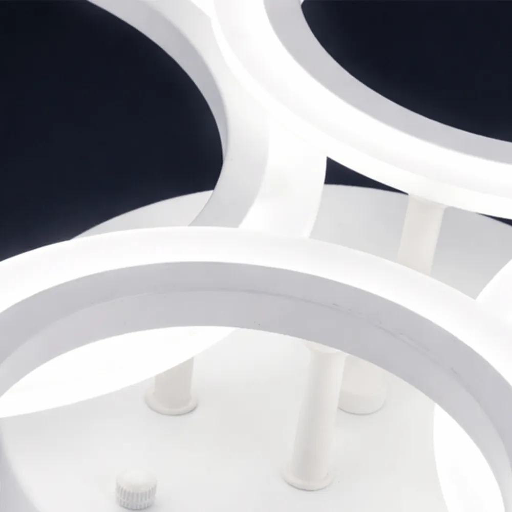 Alessandro Design Betty 43W lustra LED alba 4 cercuri dimabila