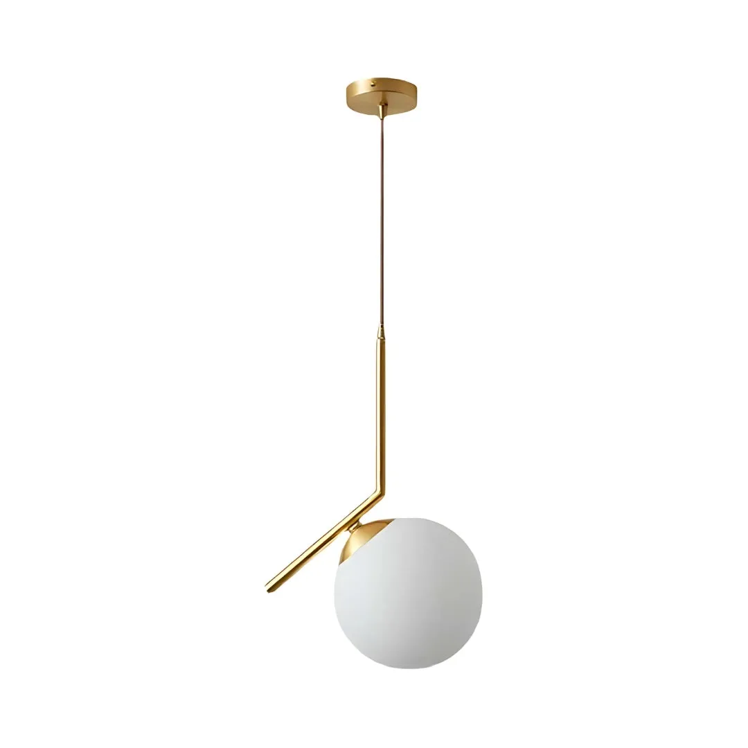 Alessandro Design LOFT Haven pendul E27 alb-auriu metal