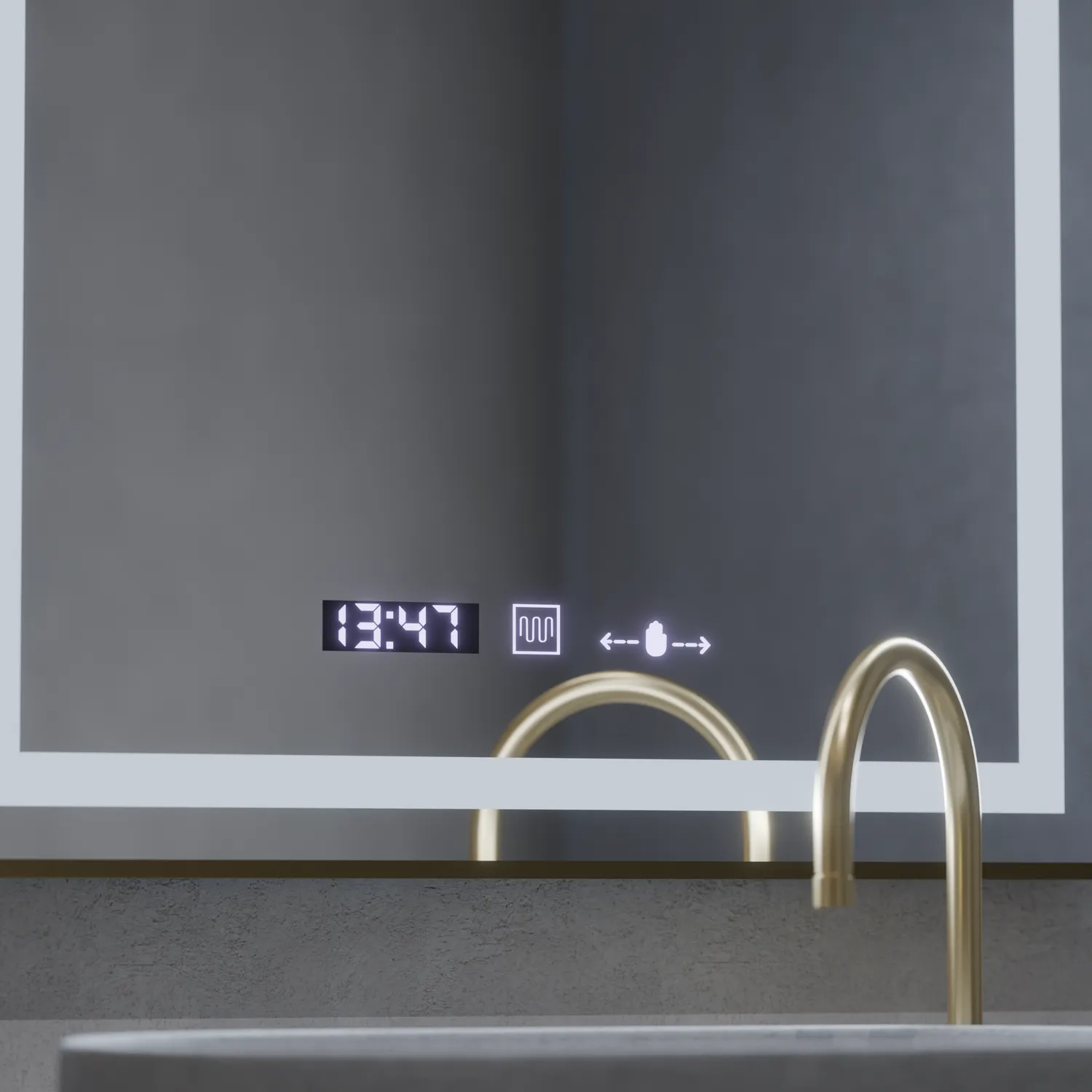 Alessandro Design Verite Royale Gold MotionGlow Marcello Oglinda LED 60x80cm