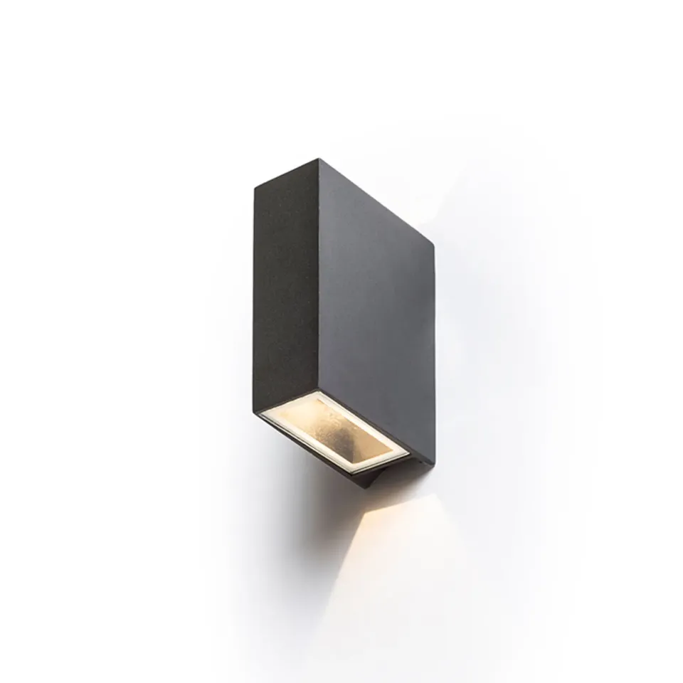 Rendl Ukko lampă perete exterior LED neagră dublu sens