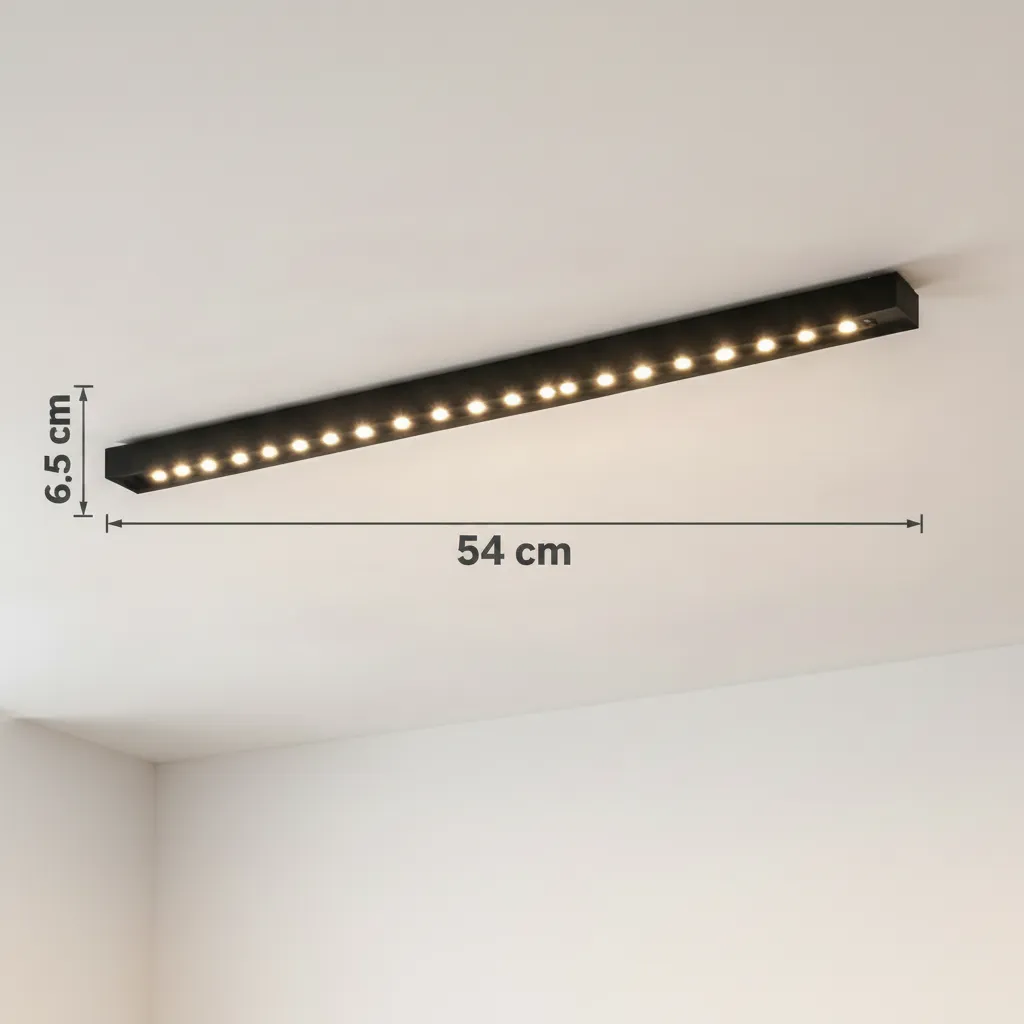 Proiector LED Alessandro Design liniar 24W grila lumina neutra 4000K