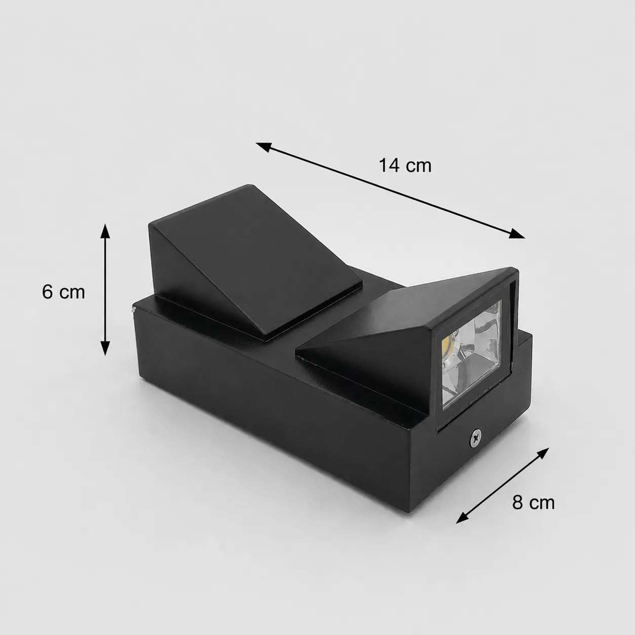 Alessandro Design AX100/2BK aplică LED exterior neagră 3000K