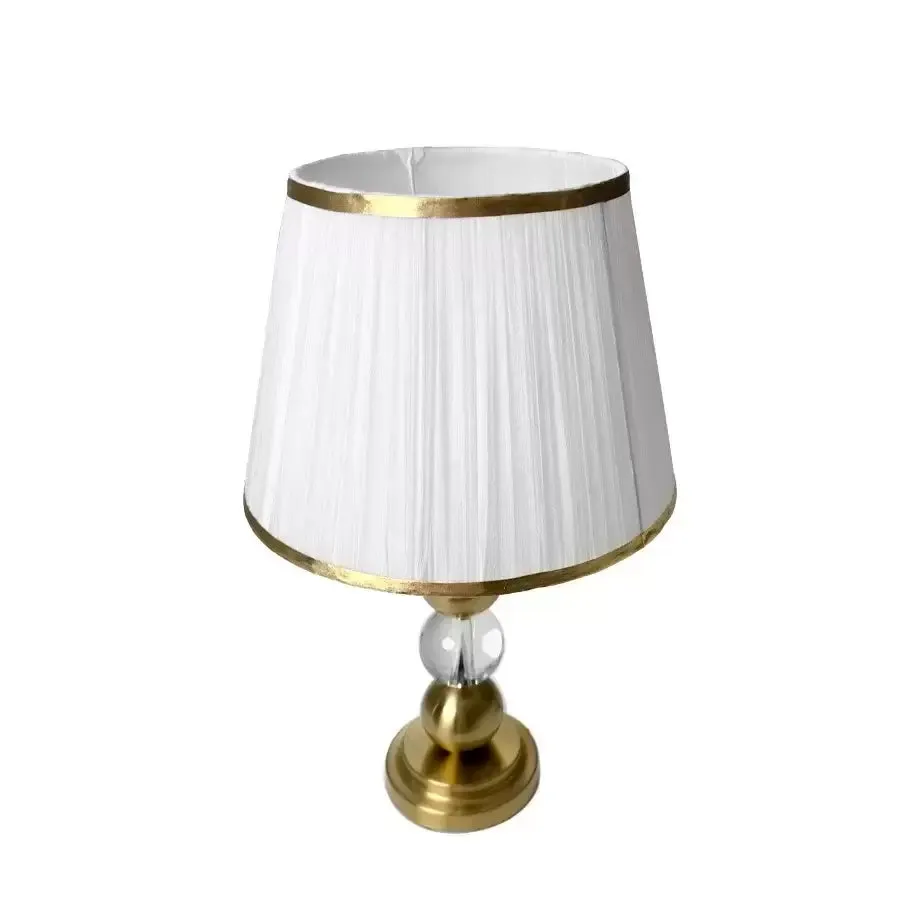 Alessandro Design Eliel 1x E27 veioza alb-auriu 55 cm