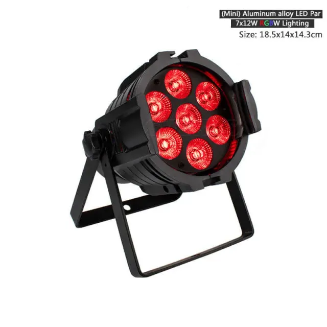 Shehds Mini 7x18W proiector par LED RGBWA+UV aluminiu